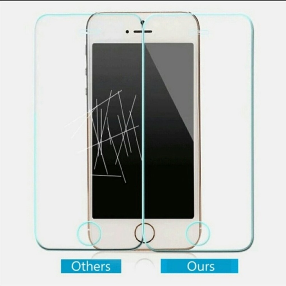 1 Tempered glass screen protector for iPhone 5/5s/5c/se